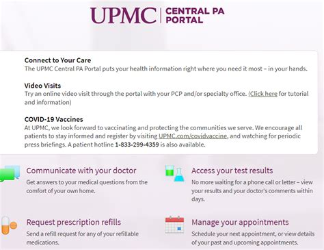 upmc portal|upmc portal patient log in.